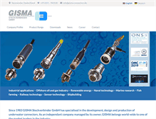 Tablet Screenshot of gisma-connectors.de